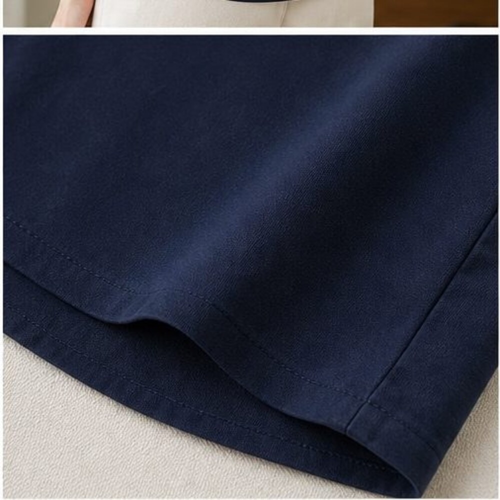 Navy Ruffle Blouse - Picture 6 of 6